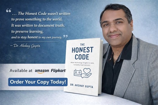 “Why did you feel the need to write The Honest Code?” Over the past few weeks, this is the question I’ve been asked repeatedly. Was it passion? Was it branding? Was it an attempt to create a larger-than-life image while managing clinic hours from 10 to 8:30 and building an AI application simultaneously? No The truth is much simpler — and much more honest. When I began building Intellident my AI-based dental diagnostic application, I thought I was creating a tool. What I didn’t realize was that t