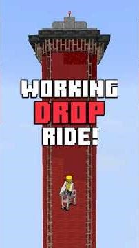 Croc Drop Ride POV #minecraft #ride #themepark #drop