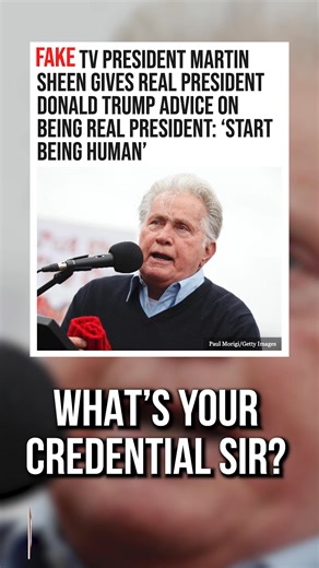 Actor Martin Sheen, who liberals love for pretending to be a president in the early 2000s as President Jed Bartlett on the hit NBC series The West Wing, is deigning to give real-life President Donald Trump advice about how to comport himself in the White House. | Breitbart