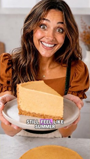 The only pumpkin cheesecake recipe you need this fall 🥧 #thanksgiving #nobake #pumpkinspice