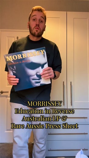 NEW IN: 🦘🦘🦘 Morrissey - Education in Reverse 🇦🇺 Australian LP Release EMI - EMC 790180 Cover Star 🌟 Moz 📸 Anton Corbijn (Nineteen Eighty Hate) Condition - Sleeve is clean, VG , includes Inner VG light foxing, labels clean, a few light hairlines either side VG still and very rare 2 sided Australian EMI press sheet pro-cleaned and playtested. £150.00 SOLD 🔨 All items are professionally cleaned 🧼 and stored in plastic polyinners. DM me for further information and pictures if required. 📪📫