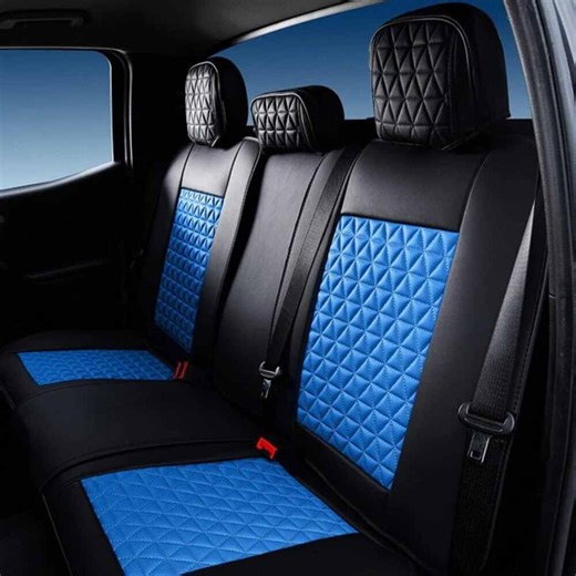 2027 Toyota 4Runner Seat Cover Solutions Luxury Semi-Custom Seat Covers - Eco-Leather - Rear Only -