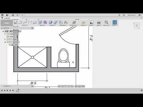 Fusion 360: Turning a 2D floor plan into a 3D model