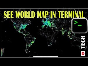 How To view world map on your terminal in kali linux || Tech To Deepu