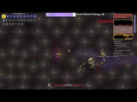 Skeletron Fight | Terraria 1.4.4 Zenith Seed | Master Mode