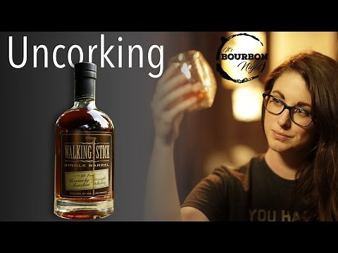 Uncorking Walking Stick Kentucky Straight Bourbon Whiskey