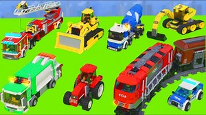 18K views · 356 reactions | Fire Truck, Trains, Tractor, Excavator, Garbage Trucks, Police Cars & Lego Toy Vehicles for Kids. | Anna's Toys Review | Facebook