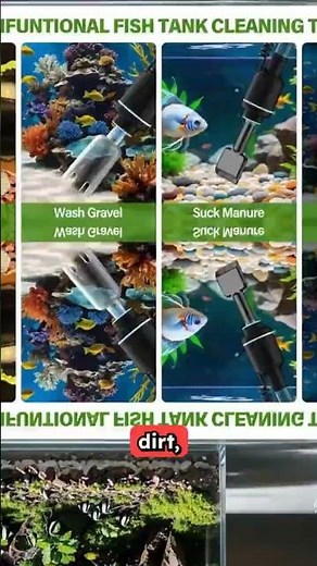 24W Electric Aquarium Gravel Cleaner for Easy Fish Tank Maintenance