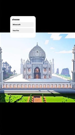 "Building Taj Mahal in Minecraft! 🌟 | Minecraft Taj Mahal Build" #minecraft