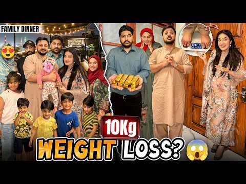 AREEB NY 10KG WEIGHT LOSS KER LEA 😱 | Bhai Ko Gold Dena Par Gya? 🤑| Family Dinner In Rain ♥️