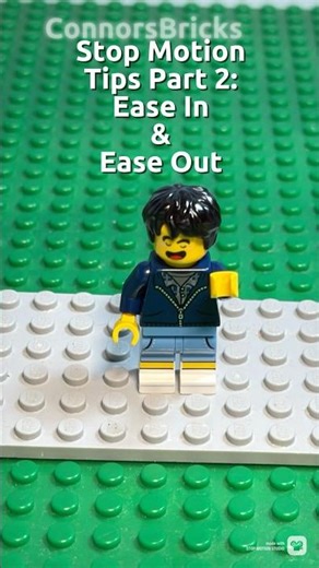 Stop Motion Tips Pt.2: Easing in and Out | #lego#legostopmotion#stopmotion#animation#shorts