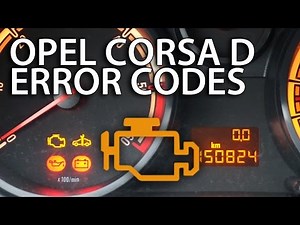 Wie man die diagnostischen Fehlercodes auf dem Display des Opel Corsa liest.