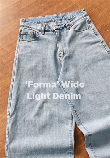 In case you missed it, Forma Wide Light Denim has been restocked😋 #moneyalteressentials #denim