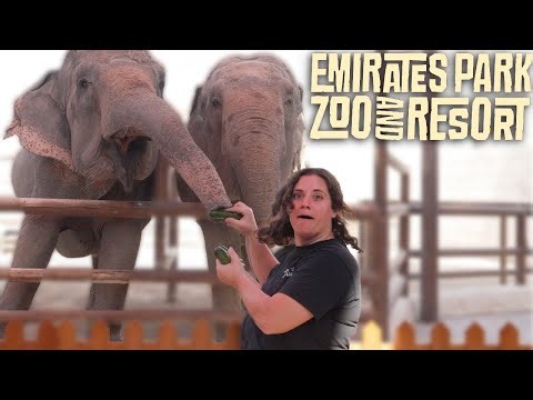 This Zoo in Abu Dhabi Is INSANE! First Time at Emirates Park Zoo🐍🔥