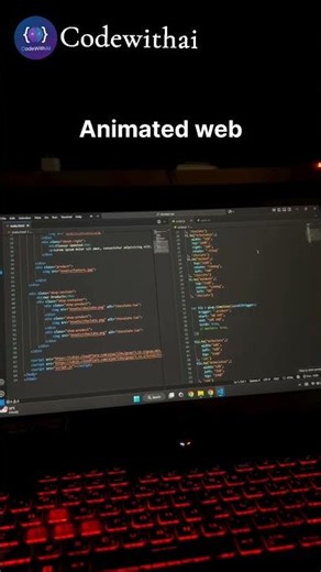 Building a Cinematic Animated Product Landing Page 🎬💻#coding#animation#viral#shorts#programming#css