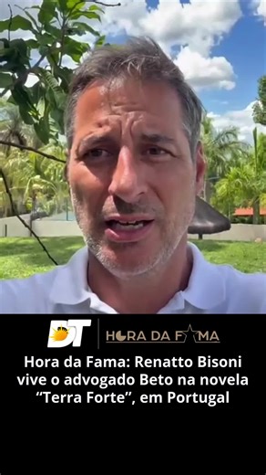 Renatto Bisoni vive um novo momento da carreira em Portugal e integra o elenco da novela Terra Forte, exibida pela TVI e pelo Prime Video. O ator interpreta Beto, um advogado que atua ao lado da vilã Maria de Fátima, e destacou a complexidade do personagem. Esta é a segunda novela de Renatto no país, onde ele também já está escalado para novos projetos e afirmou estar satisfeito com a fase profissional. 📲Leia a matéria completa no site diariotocantinense.com.br #renattobisoni #novelas #terrafor