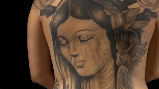 Back tattoo. Black and grey. From Tattoo Nation. | The Daily Chela