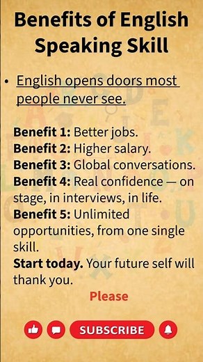 5 Powerful Benefits of Learning English Speaking Skill 🚀 #speakenglish #shorts #benefitsofenglish
