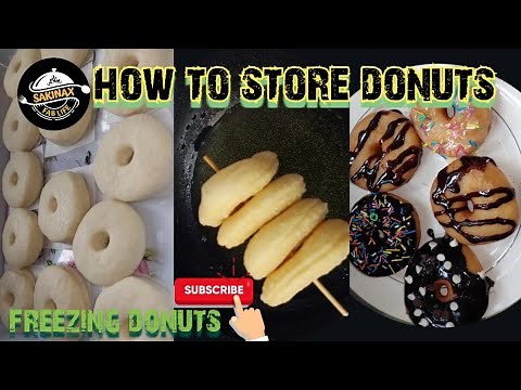How to freeze donuts | easy way to store donuts for long time | freezing donuts by sakina|make n frz