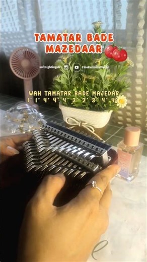 Aaha Tamatar 🍅✨ Hindi song on kalimba #tomatosong #kalimbatabs