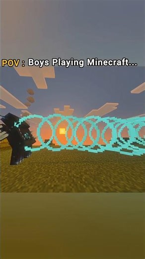 POV: Girls vs Boys Playing Minecraft 😈 #VirajPlayz #shorts