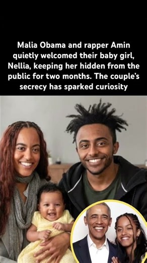 Malia Obama welcomes baby girl#MaliaObama #Amin #Nellia #CelebrityBaby #StealthParenting