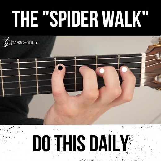 🕷 walk on guitar! #classicalguitar #guitarplayersoftiktok #tiktokguitar #fingerexercise #🎸 #spiderwalk #gitarre