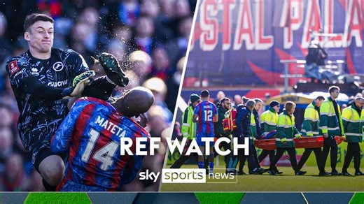 Jean-Philippe Mateta injury: FA considering longer ban for challenge by Millwall goalkeeper Liam Roberts