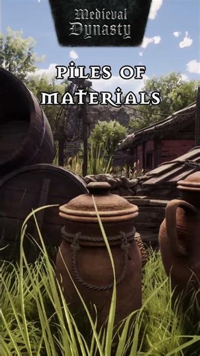 Decorating your village gives it a unique character! ❤️ #medievaldynasty #rendercube #gaming