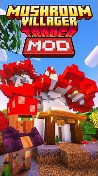 🍄🏠 I FOUND A GIANT MUSHROOM HOUSE WITH A VILLAGER! Mushroom Villager Trader Mod