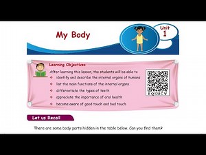 MY BODY - Part 1/2 - UNIT 1 - TERM 1 - அறிவியல் (SCIENCE) - 4TH STANDARD - ENGLISH MEDIUM