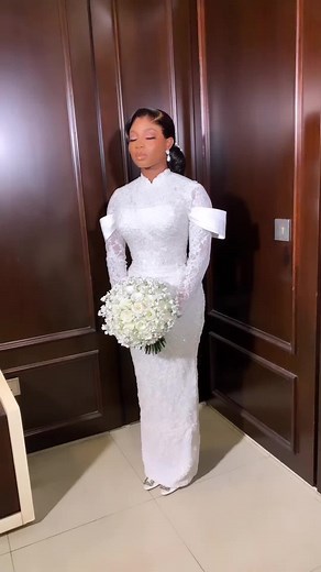 Beautiful White Wedding Gown by A.R.I.K.E | Modest Fashion Designer