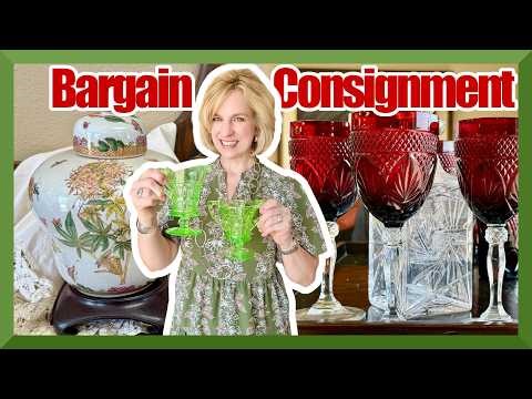 Hidden Gems at the Consignment Store! 💎 Vintage Glass, Furniture & Collectibles + Waterford!