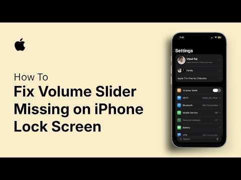 How to Fix Volume Slider Missing on iPhone Lock Screen