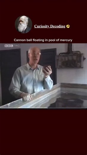 𝐂𝐮𝐫𝐢𝐨𝐬𝐢𝐭𝐲 𝐃𝐞𝐜𝐨𝐝𝐢𝐧𝐠 | A cannonball floating in a pool of mercury is an interesting scenario due to the high density of mercury. Mercury is much denser than... | Instagram
