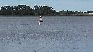 Too Cool! Check out my new Seaplane! It's basically a small surfboard that has an “airplane" under the water with a wing, a fuselage that houses an electric-powered pusher propeller, and a stabilizer. The battery is located in the board. You have a speed controller in you hand that's connected through bluetooth and everything is waterproof, except the rider! When you turn, it’s like an airplane. As the board and underwater “wing” banks, it loses lift, so you have to lean back to keep the nose up