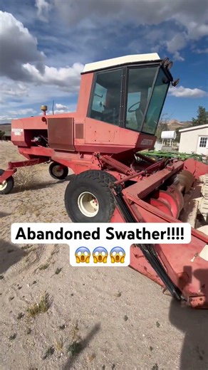 Abandoned Swather… Will it start? #abandonedequipment #farming
