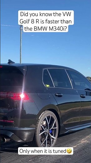 Did you know the VW Golf 8 R is faster than a BMW M340i?