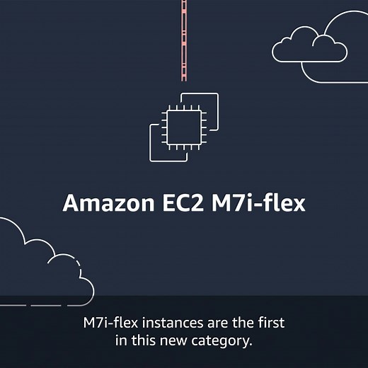 Balance your compute, memory, & networking needs with the next gen of Amazon EC2 instances. ☁️💻💡 Powered by 4th gen Intel Xeon Scalable processors, Amazon EC2 M7i & M7i-flex general purpose instances can be used for a variety of workloads such as web servers & code repositories. It’s the triple threat your business needs. 🖇 https://go.aws/3QFt0OI | Amazon Web Services