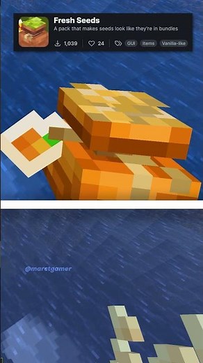 Minecraft Texture Pack: Fresh Seeds | #shorts