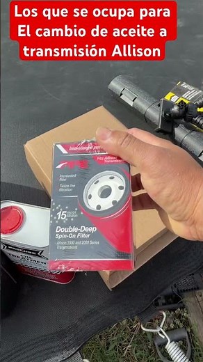 How much oil is needed for an Allison transmission fluid change? #automobile #transmission