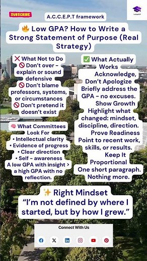 🔥 Low GPA | How to Write a Strong Statement of Purpose | Real Strategy #statementofpurpose