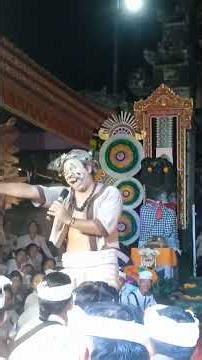 bondres calonarang Celekontong Mas lucu di Pura Dalem Kutuh gulingan