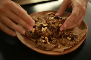 Cookies sans cuisson chocolat et beurre de cacahuètes