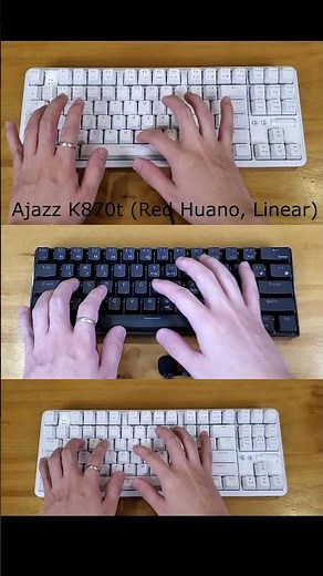 Huano Mechanical Keyboard Switches Typing Sound (Red Blue Brown switches)