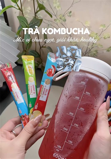 Mùa này mà uống vừa giải khát vừa healthy đỡ phải uống nước ngọt, trà sữa 🍃✨ #trakombucha #kombuchadanggoi #kombuchamixvi #mottachtra #xuhuongtiktok