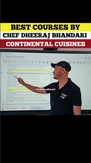 how to make menu for restaurants #chefdheerajbhandari