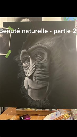 Beauté naturelle - acrylique sur bois 32 x 28 - en cours de production. #acrylicpainting #fyp #arts #CapCut #ComproDoPequeno