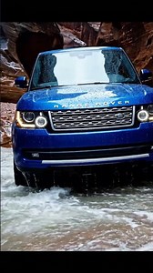 Blue Range Rover Off-Roading Adventure: Water Crossing Challenge! 🌊