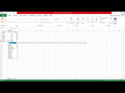Excel Basics: Calculate Sum and Average Step by Step